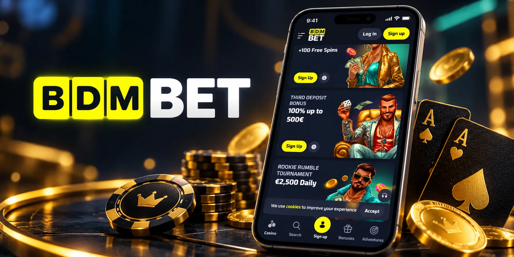 Capture d'écran de l'app BDMBet Casino